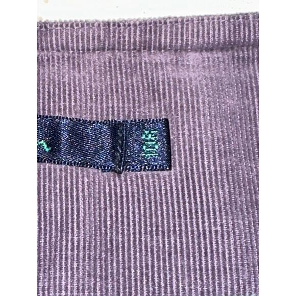 Boden Embroidered Pinwale Dusty Purple Skirt A Line Corduroy Flowers 10 R Fairy - Picture 6 of 9